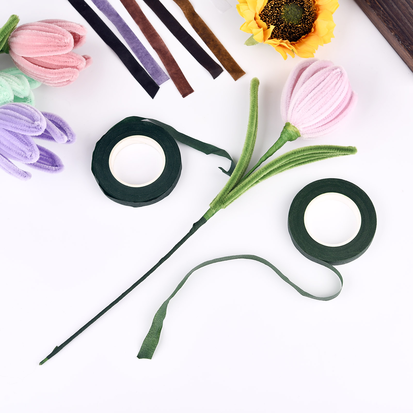 꽃무늬 스템 테이프, 단추 구멍, 인공 꽃 수술 랩,  - Florist Supply Bulk 리뷰 및 가격