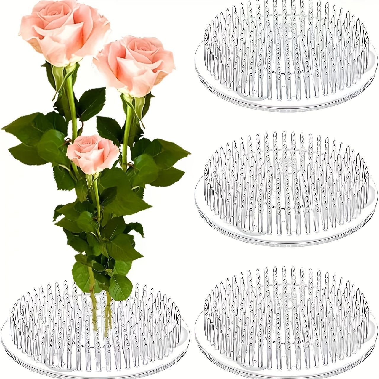 원형 이케바나 줄기 홀더 흡착판 투명 꽃꽂이 받침대 꽃 - Florist Supply Vases 리뷰 및 가격