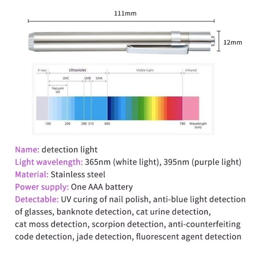 미니 LED UV 검사 램프 365/395nm 휴대용  - Preserved Moss Sheet 리뷰 및 가격
