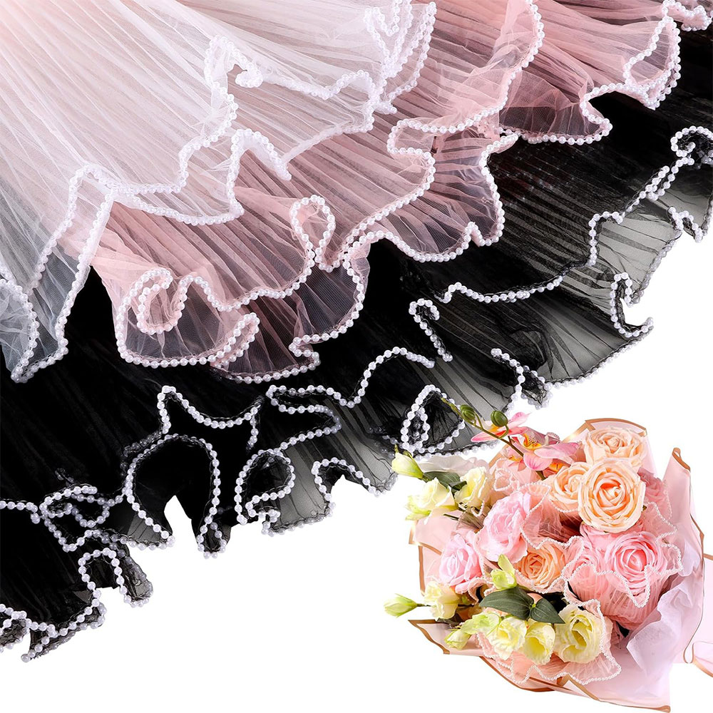 28cmX3.8Yds 꽃 포장지 진주 웨이브 원사 레이 - Florist Flower Supply 리뷰 및 가격